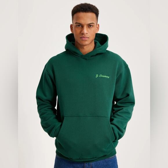 J. LINDEBERG Karson Graphic Hoodie 1996 Wild Life Rain Forest Green Small NEW - Picture 3 of 9